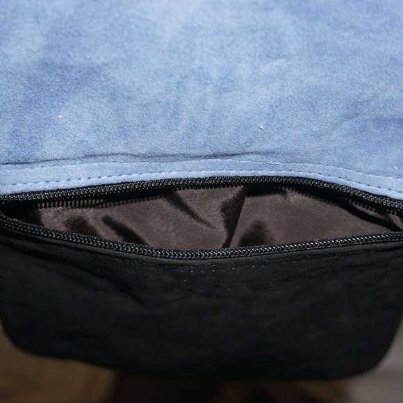 Floral Embroidered suede 5 zip crossbody festival boho bag RAYZ multi function - Picture 5 of 9